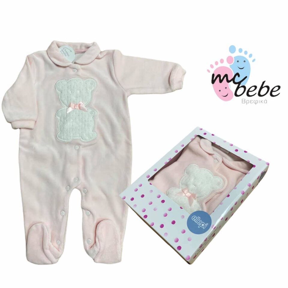 Βελούδο φορμάκι εξόδου 3-6 μηνών bebe1049