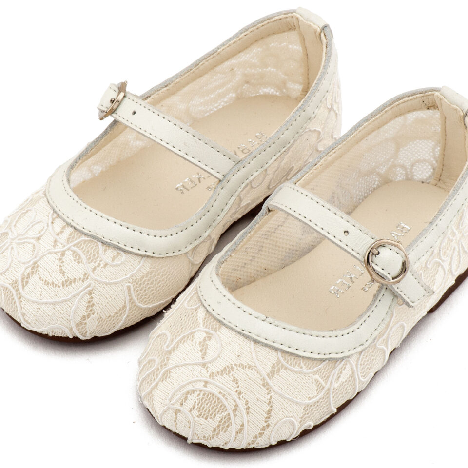 Βαπτιστικά Παπούτσια EXC5897-IVORY-LACE