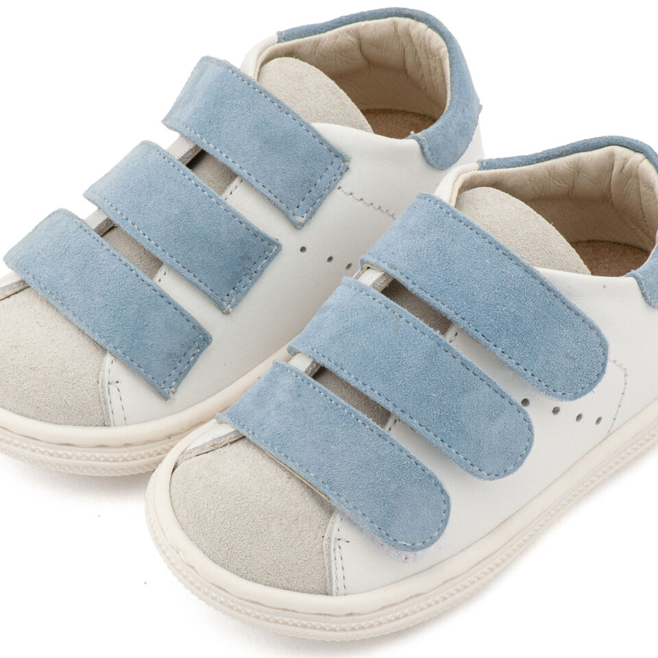 Βαπτιστικά Παπούτσια BS3096-WHITE-LIGHT-BLUE