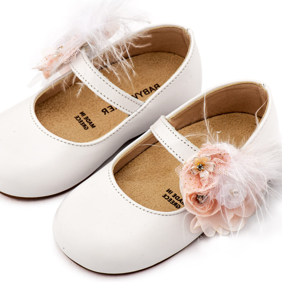 Βαπτιστικά Παπούτσια BW4887-WHITE-PINK